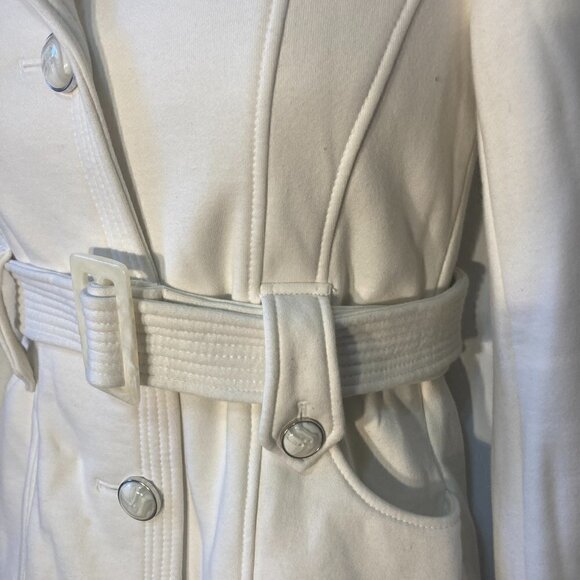 Kenneth Cole Reaction SZ S Cream color fitted jacket warn preppy traditional - Picture 4 of 12